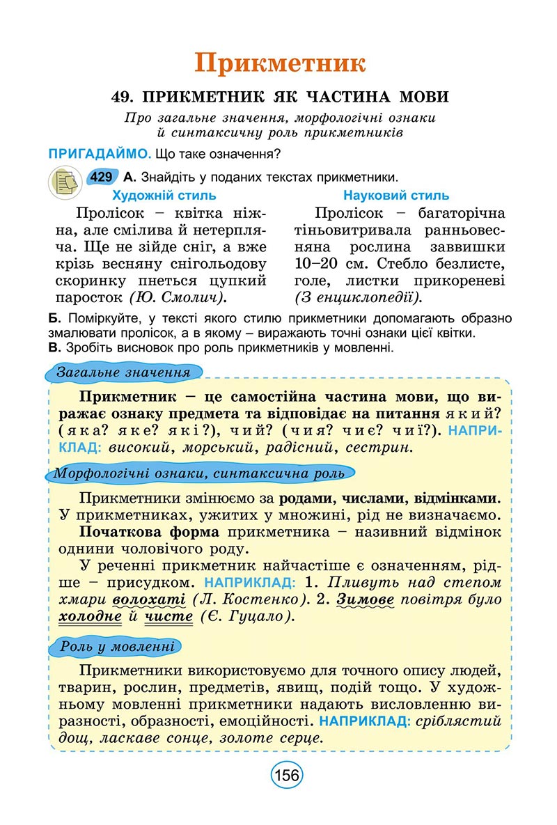 Сторінка 156 - Підручник Українська мова 6 клас Заболотний 2023 НУШ