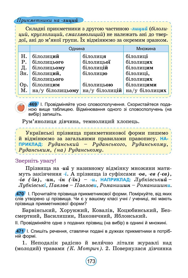Сторінка 173 - Підручник Українська мова 6 клас Заболотний 2023 НУШ