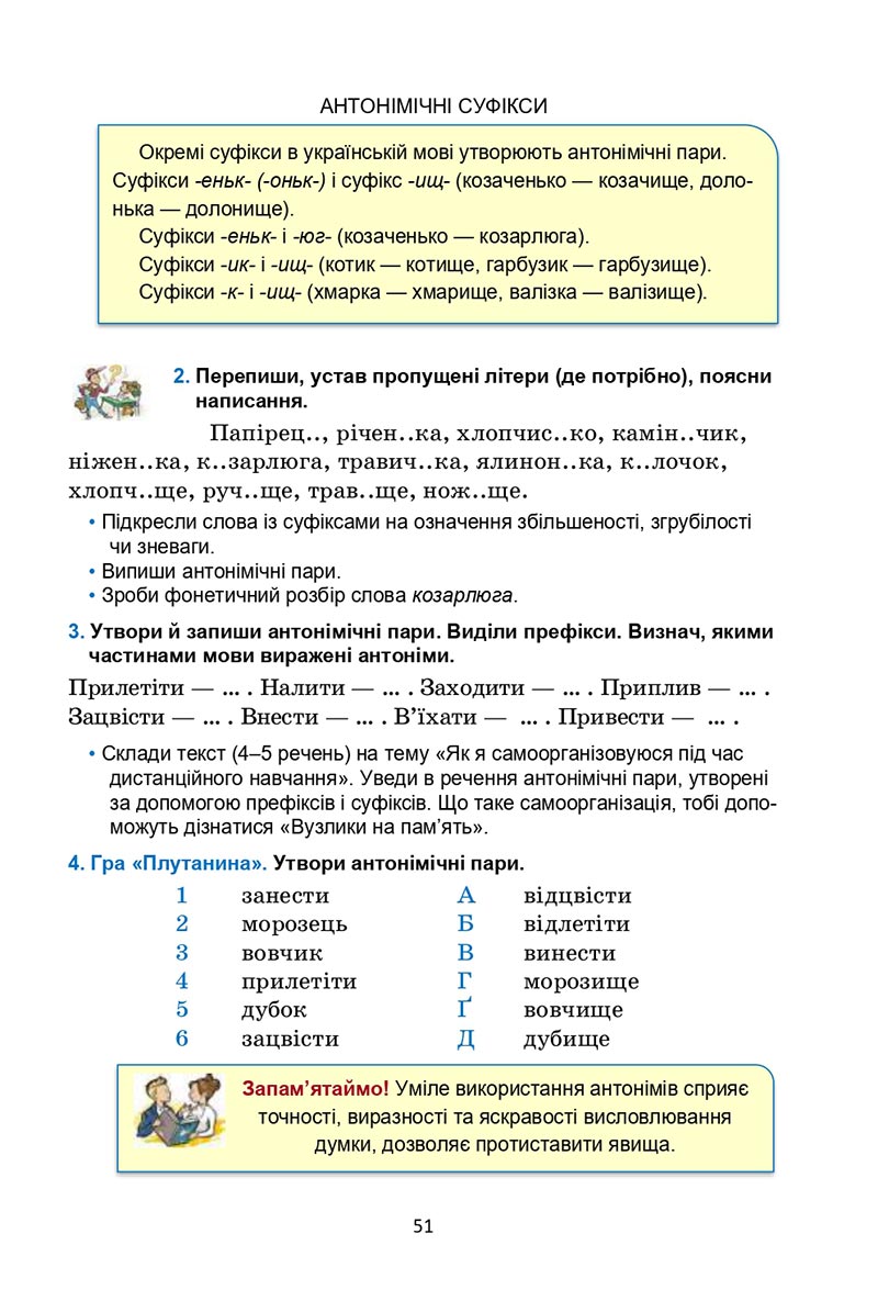 Сторінка 51 - Підручник Українська мова 6 клас Семеног 2023 НУШ