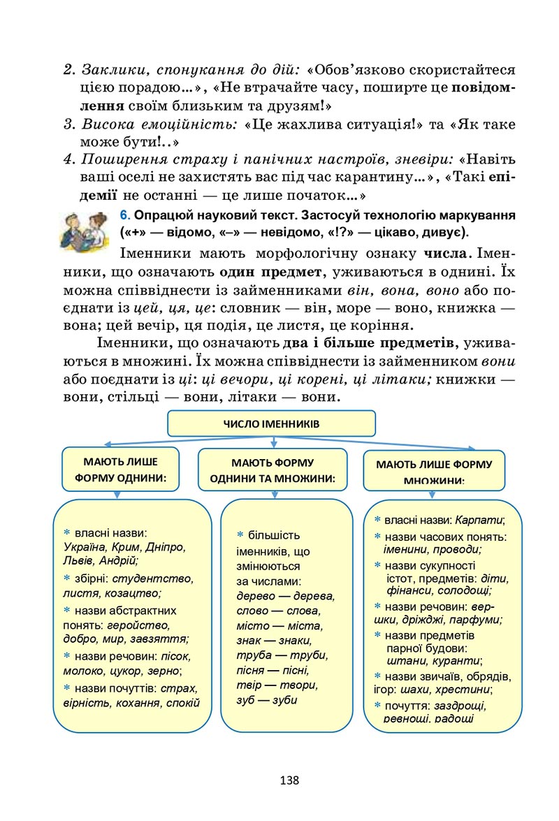Сторінка 138 - Підручник Українська мова 6 клас Семеног 2023 НУШ
