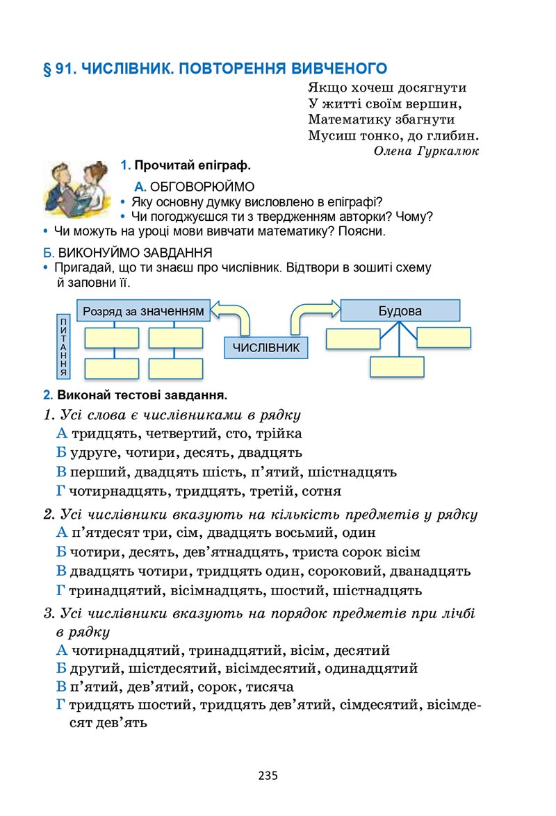 Сторінка 235 - Підручник Українська мова 6 клас Семеног 2023 НУШ