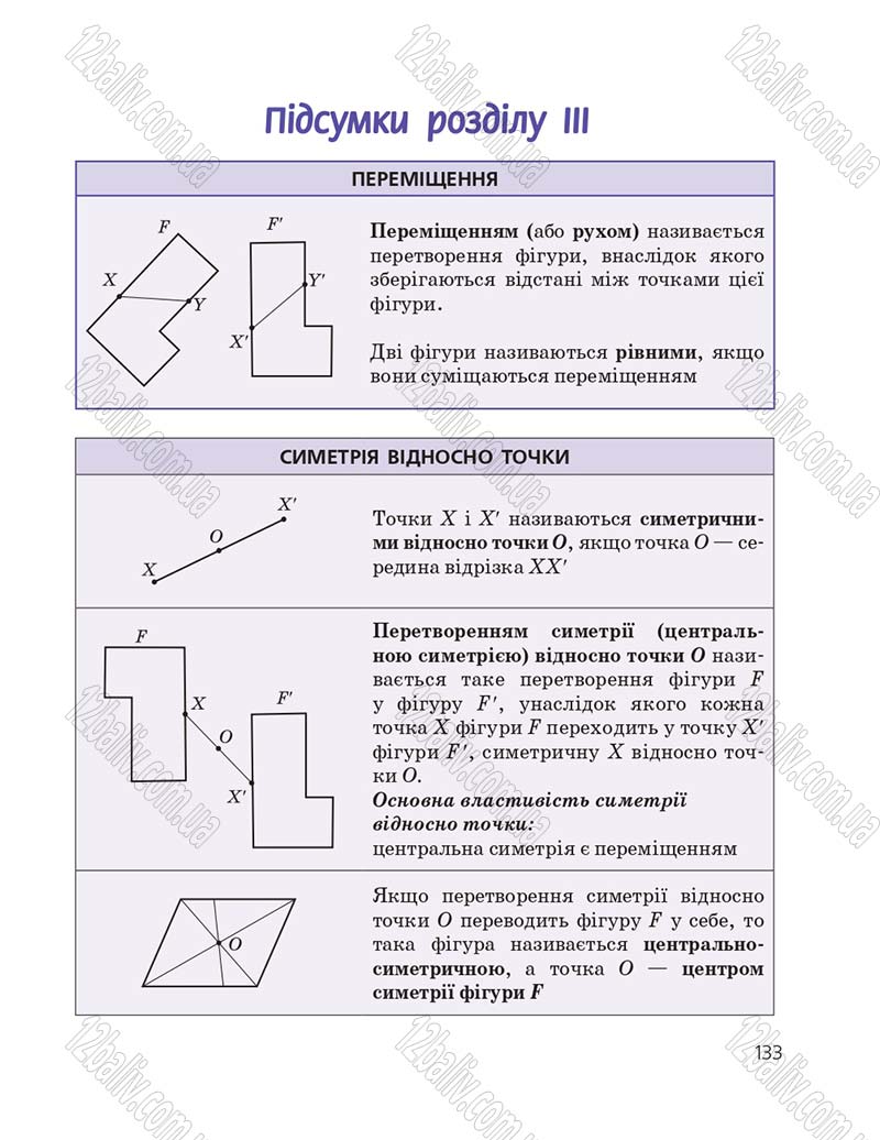 Сторінка 133 - Підручник Геометрія 9 клас А.П. Єршова, В.В. Голобородько, О.Ф. Крижановський, С.В. Єршов 2017