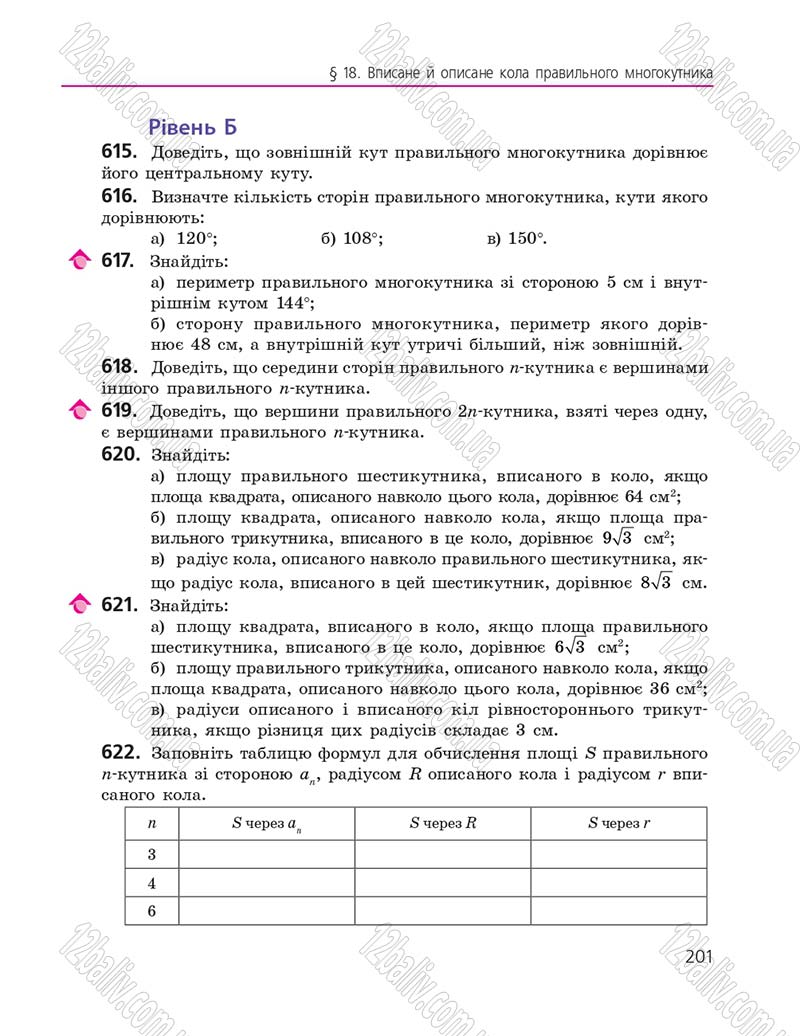 Сторінка 201 - Підручник Геометрія 9 клас А.П. Єршова, В.В. Голобородько, О.Ф. Крижановський, С.В. Єршов 2017