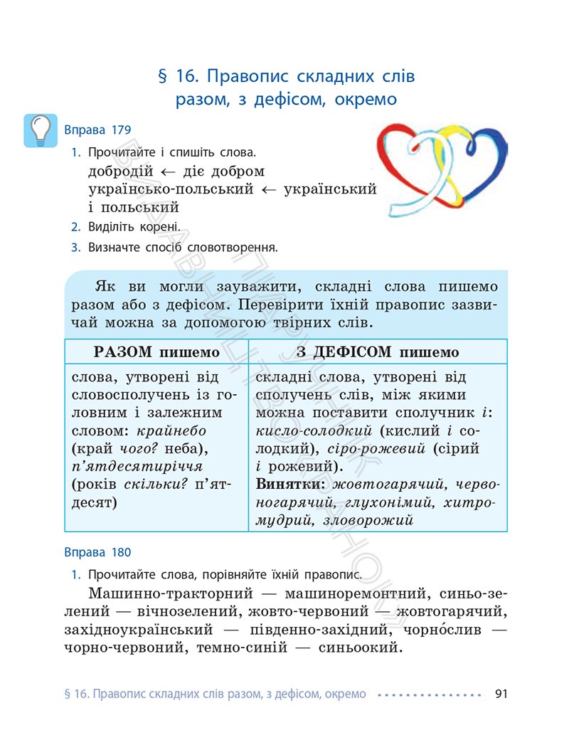 Сторінка 91 - Підручник Українська мова 6 клас Літвінова 2023 НУШ