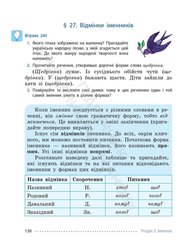 Сторінка 138 - Підручник Українська мова 6 клас Літвінова 2023 НУШ
