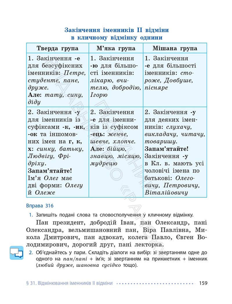 Сторінка 159 - Підручник Українська мова 6 клас Літвінова 2023 НУШ