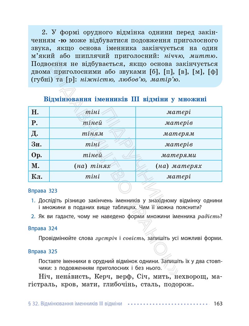 Сторінка 163 - Підручник Українська мова 6 клас Літвінова 2023 НУШ