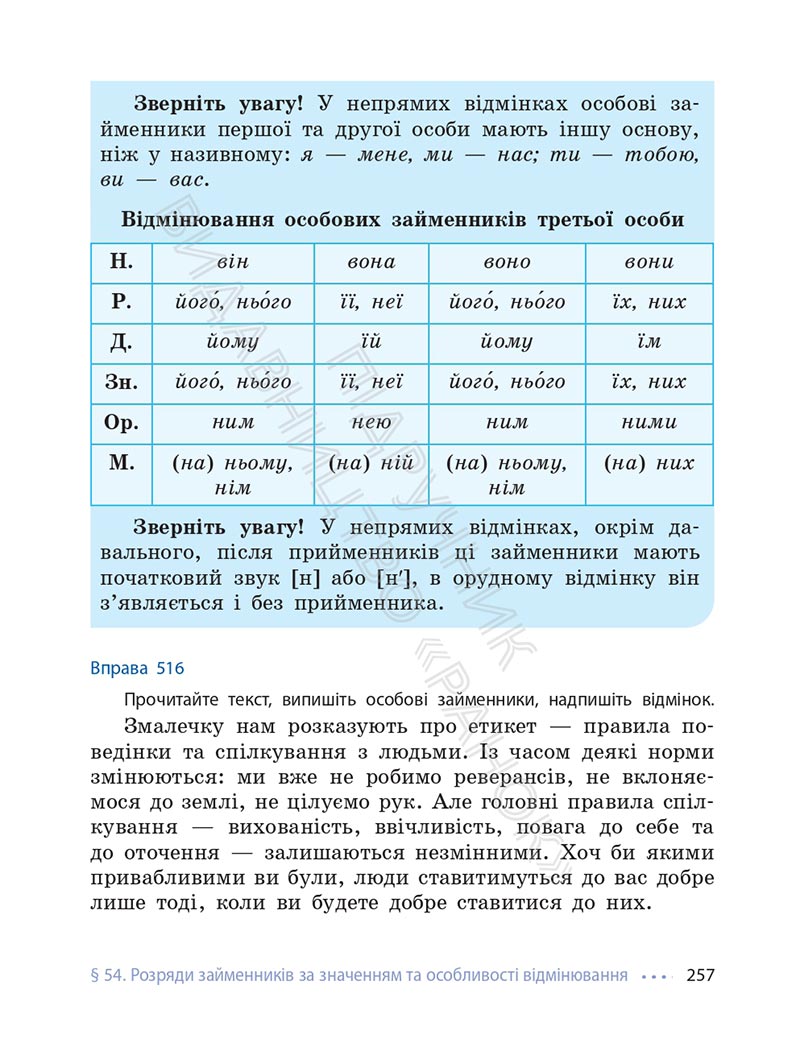 Сторінка 257 - Підручник Українська мова 6 клас Літвінова 2023 НУШ