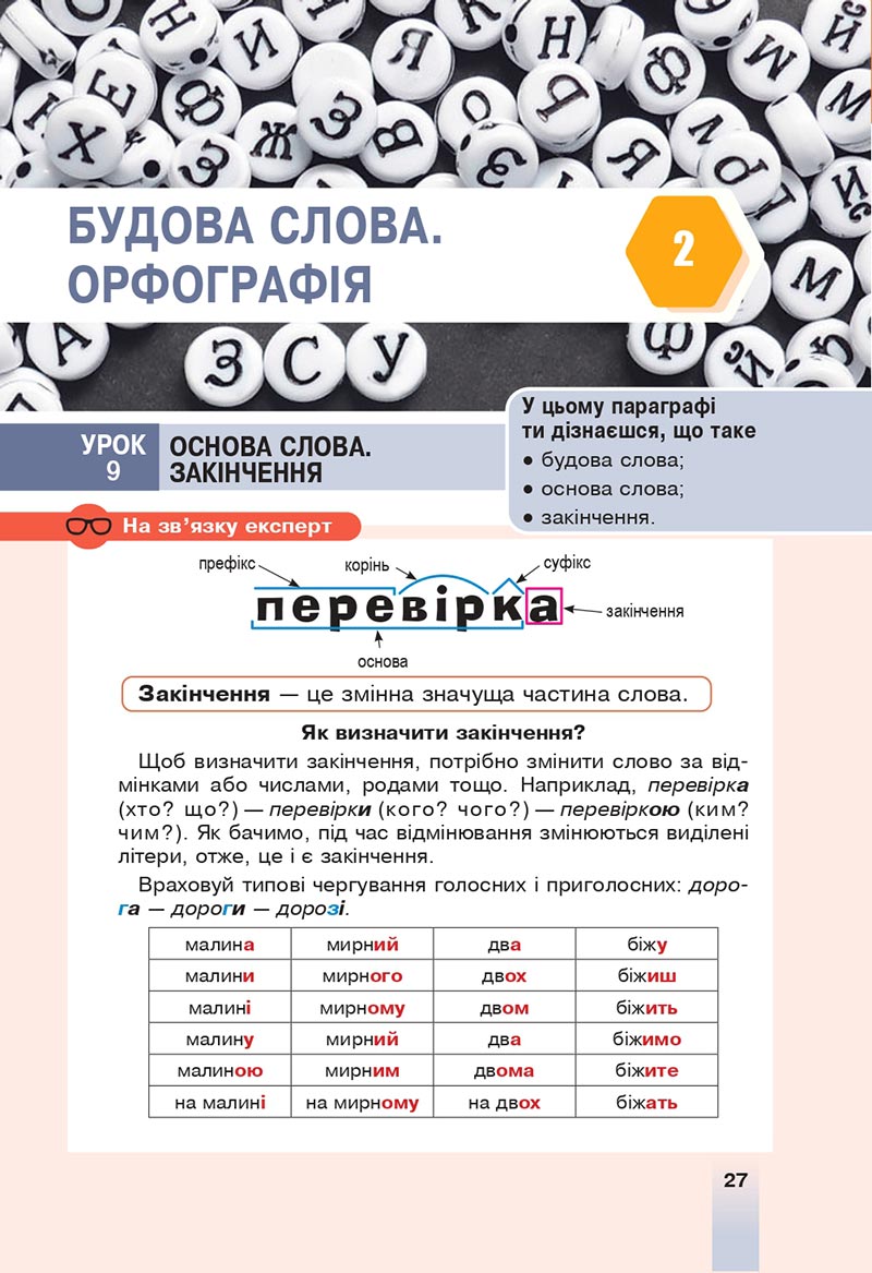 Сторінка 27 - Підручник Українська мова 6 клас Онатій 2023 НУШ