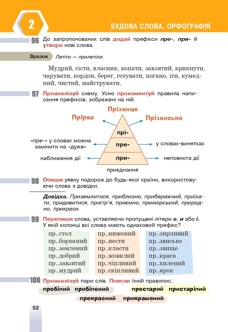 Сторінка 52 - Підручник Українська мова 6 клас Онатій 2023 НУШ