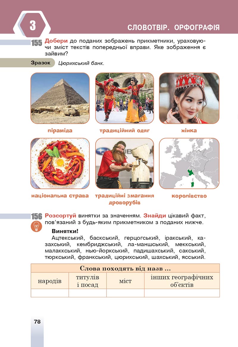 Сторінка 78 - Підручник Українська мова 6 клас Онатій 2023 НУШ