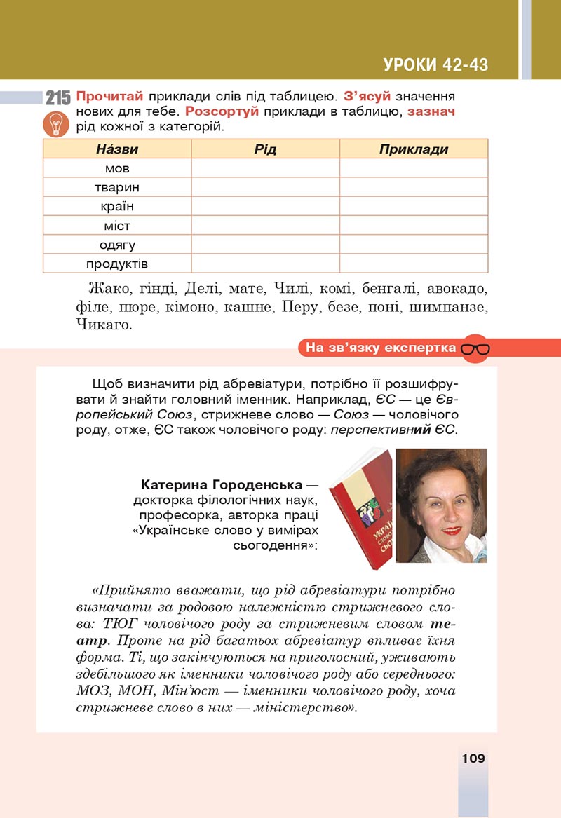 Сторінка 109 - Підручник Українська мова 6 клас Онатій 2023 НУШ