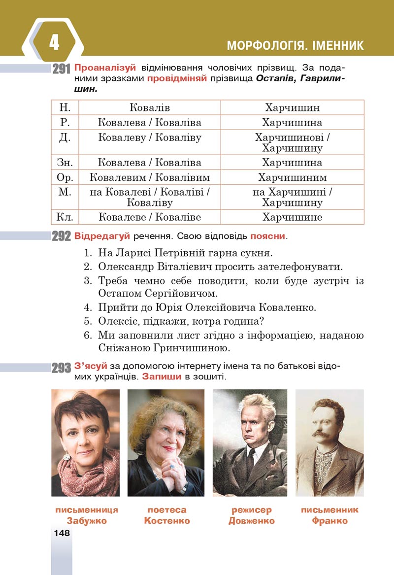 Сторінка 148 - Підручник Українська мова 6 клас Онатій 2023 НУШ