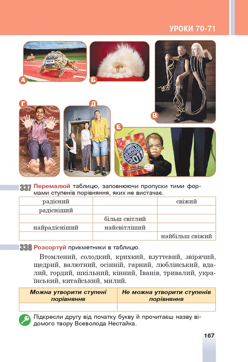 Сторінка 167 - Підручник Українська мова 6 клас Онатій 2023 НУШ