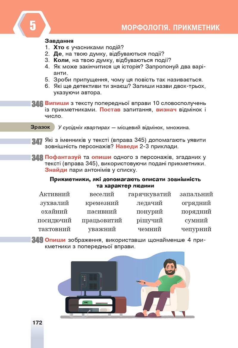 Сторінка 172 - Підручник Українська мова 6 клас Онатій 2023 НУШ