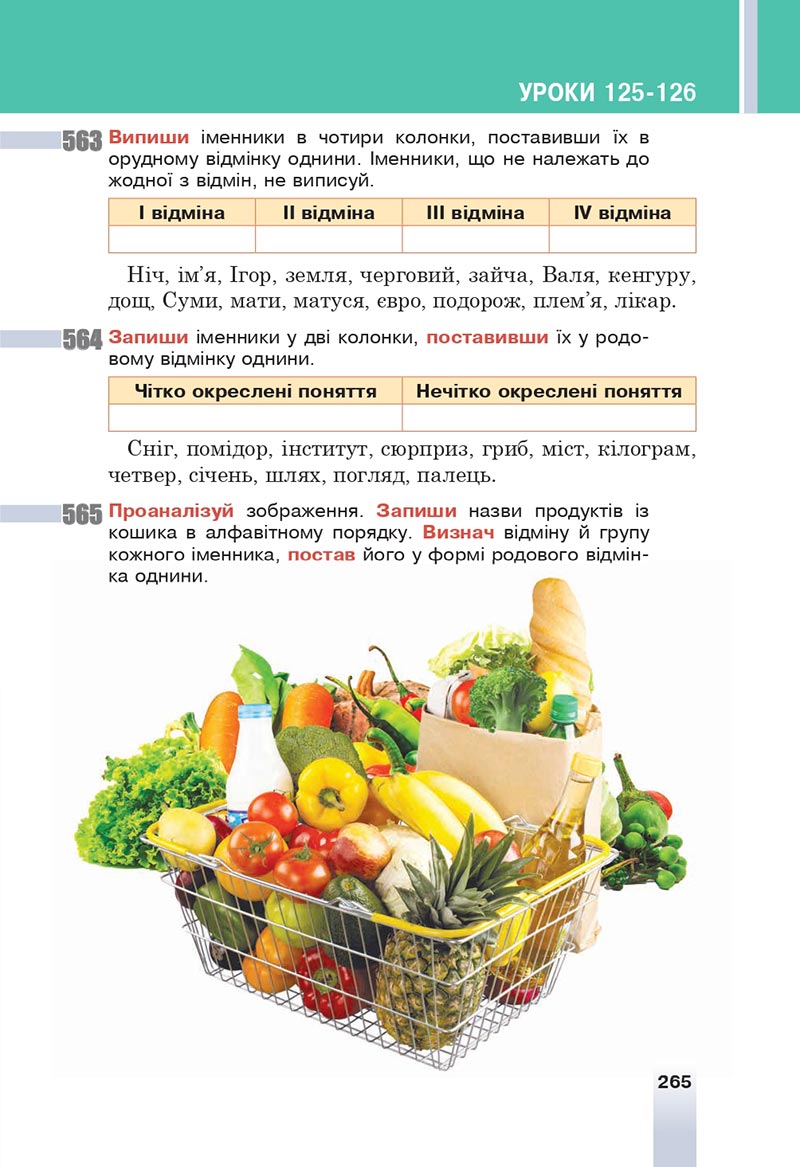 Сторінка 265 - Підручник Українська мова 6 клас Онатій 2023 НУШ