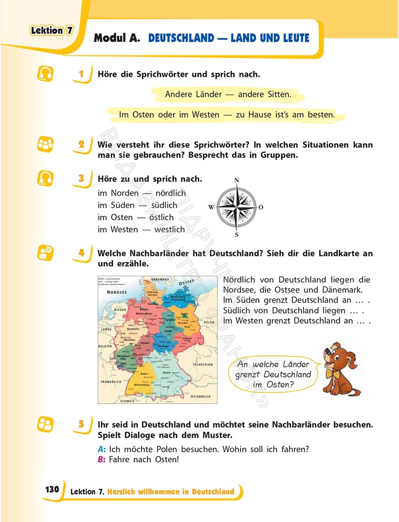 Сторінка 130 - Підручник Німецька мова 6 клас Сотникова 2023