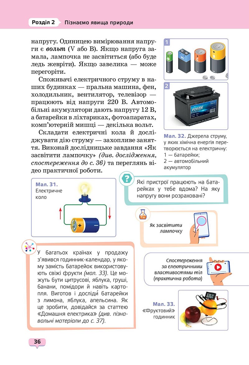 Сторінка 36 - Підручник Пізнаємо природу 6 клас Біда 2023 НУШ