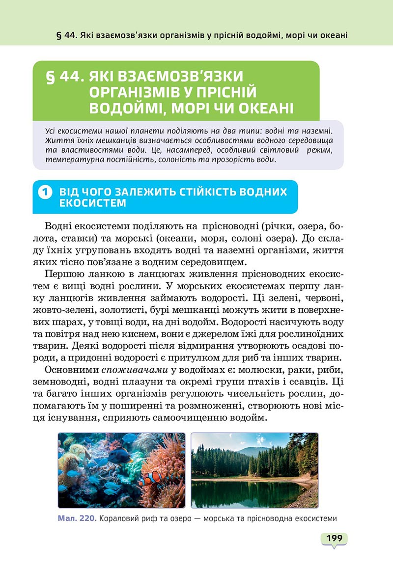 Сторінка 199 - Підручник Пізнаємо природу 6 клас Біда 2023 НУШ