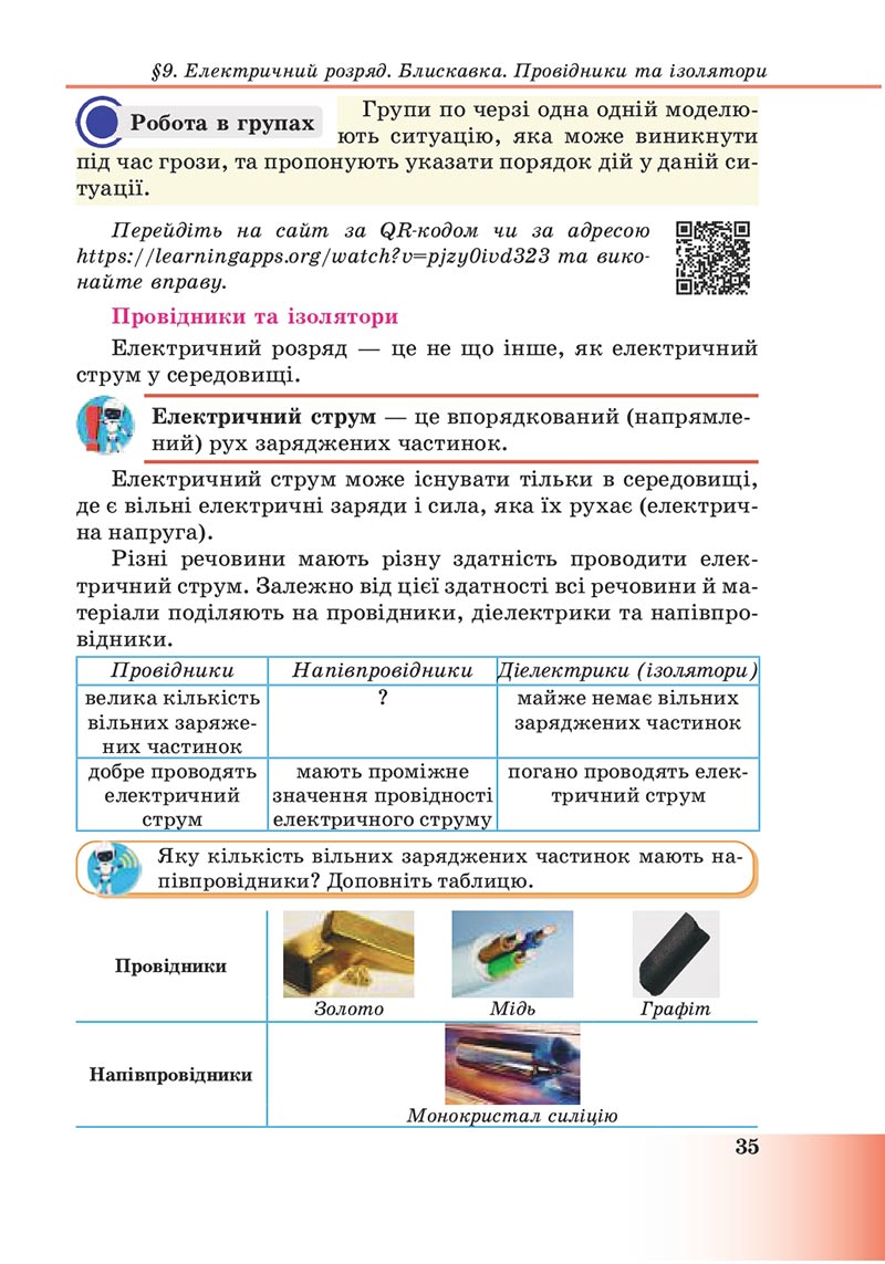 Сторінка 35 - Підручник Пізнаємо природу 6 клас Мідак 2023 НУШ