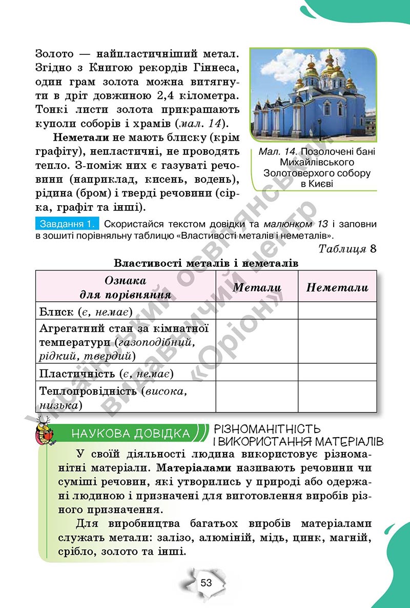 Сторінка 53 - Підручник Пізнаємо природу 6 клас Коршевнюк 2023 НУШ