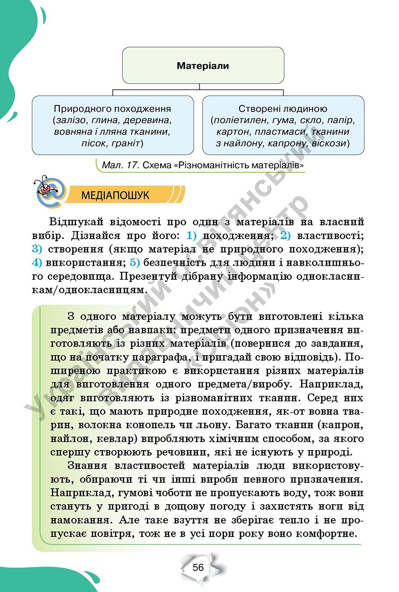 Сторінка 56 - Підручник Пізнаємо природу 6 клас Коршевнюк 2023 НУШ