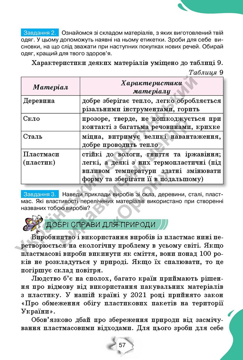 Сторінка 57 - Підручник Пізнаємо природу 6 клас Коршевнюк 2023 НУШ