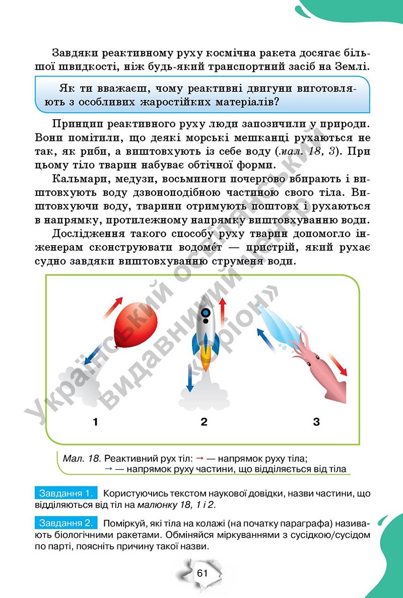 Сторінка 61 - Підручник Пізнаємо природу 6 клас Коршевнюк 2023 НУШ