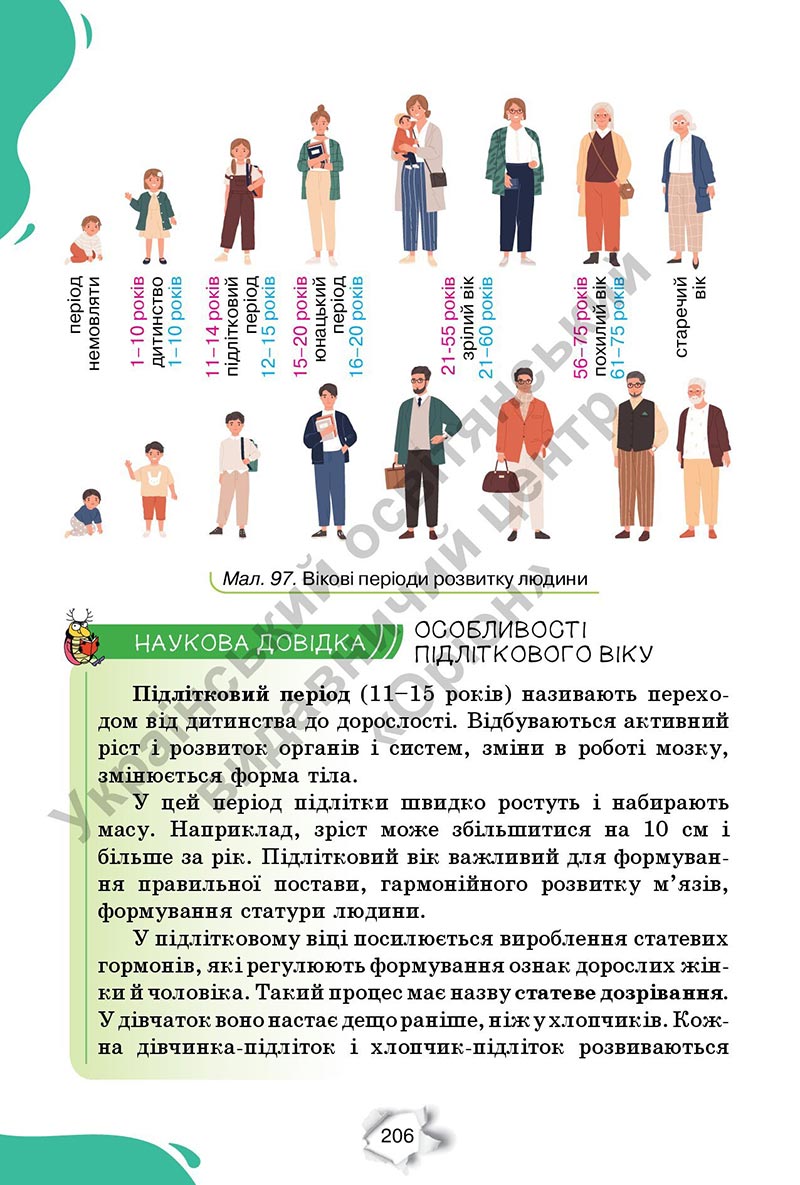 Сторінка 206 - Підручник Пізнаємо природу 6 клас Коршевнюк 2023 НУШ