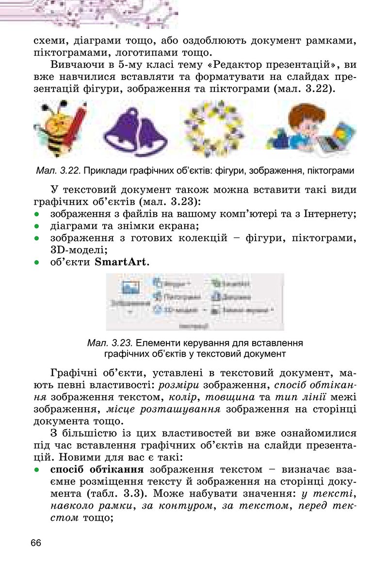Сторінка 66 - Підручник Інформатика 6 клас Ривкінд 2023 НУШ
