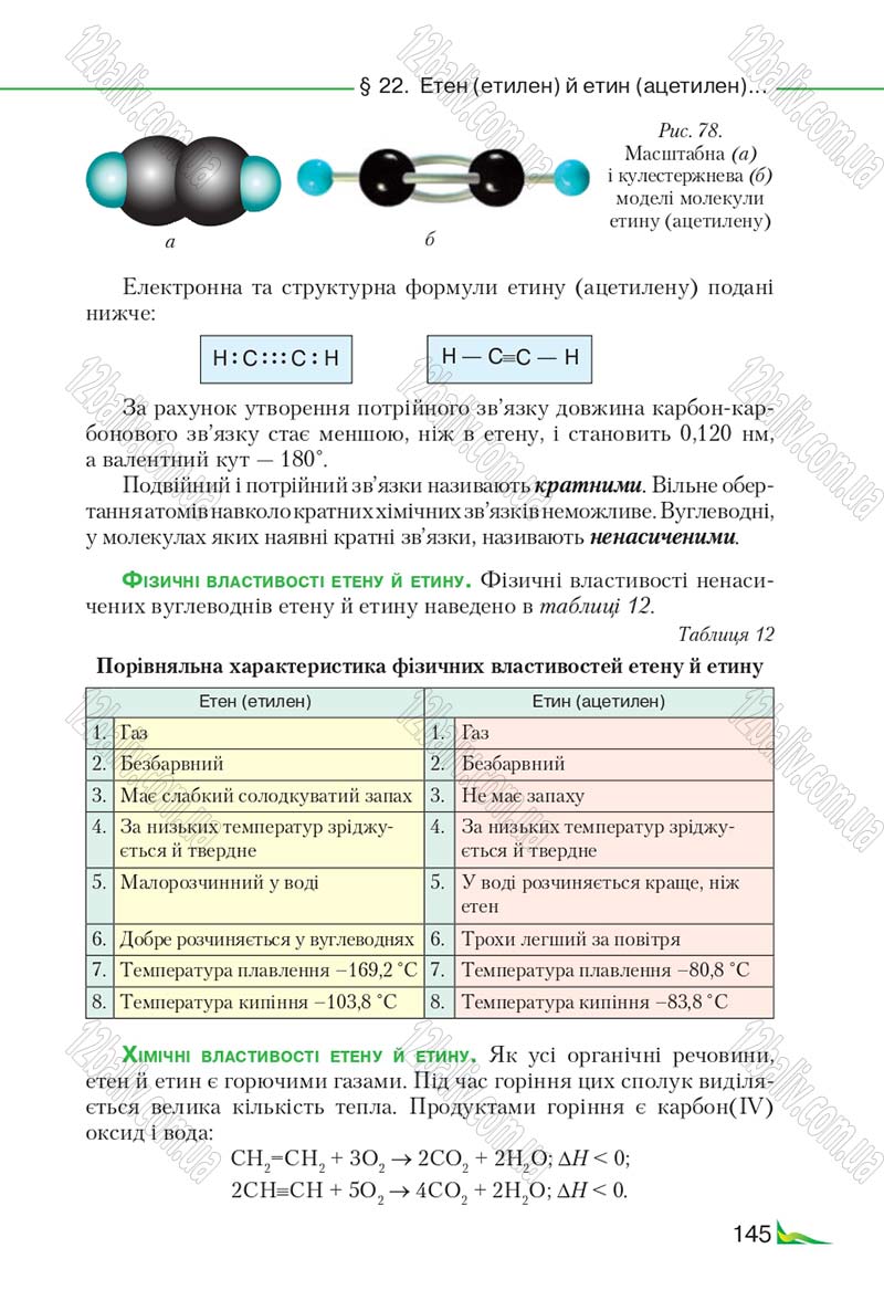 Сторінка 145 - Підручник Хімія 9 клас М.М. Савчин 2017