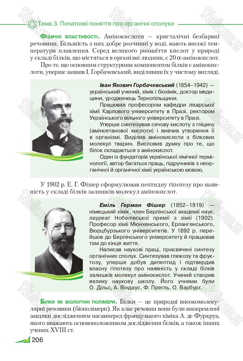Сторінка 206 - Підручник Хімія 9 клас М.М. Савчин 2017