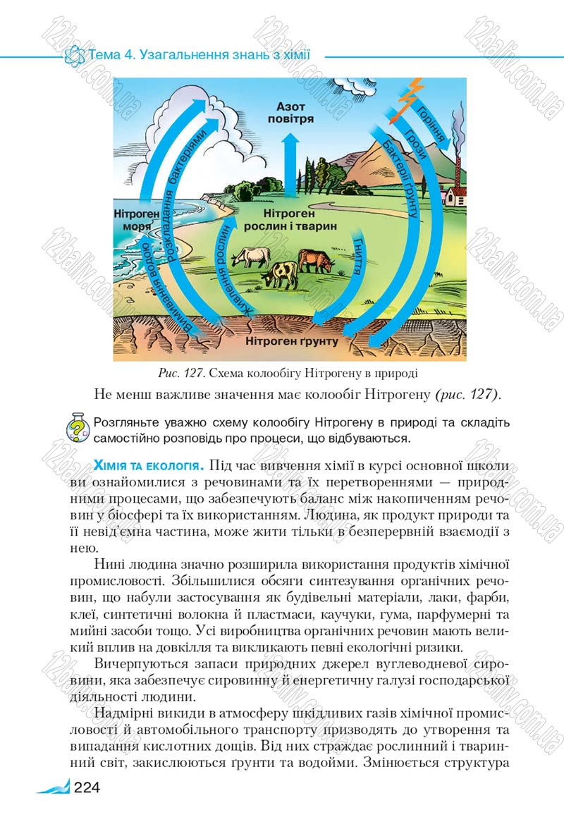Сторінка 224 - Підручник Хімія 9 клас М.М. Савчин 2017