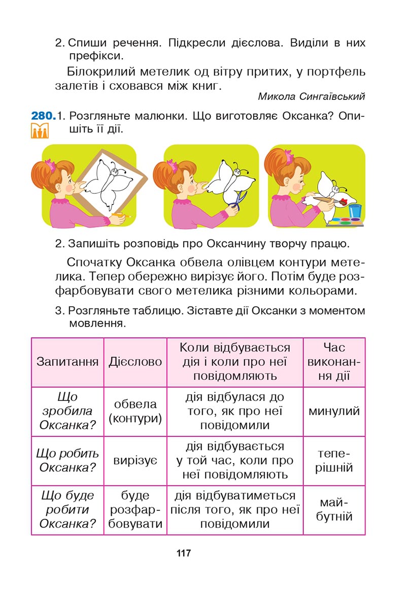 Сторінка 117 - Підручник Українська мова 3 клас Варзацька Трохименко 2020
