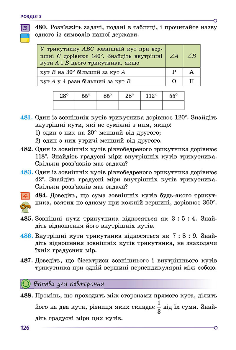 Сторінка 126 - Підручник Геометрія 7 клас Істер 2024 - НУШ