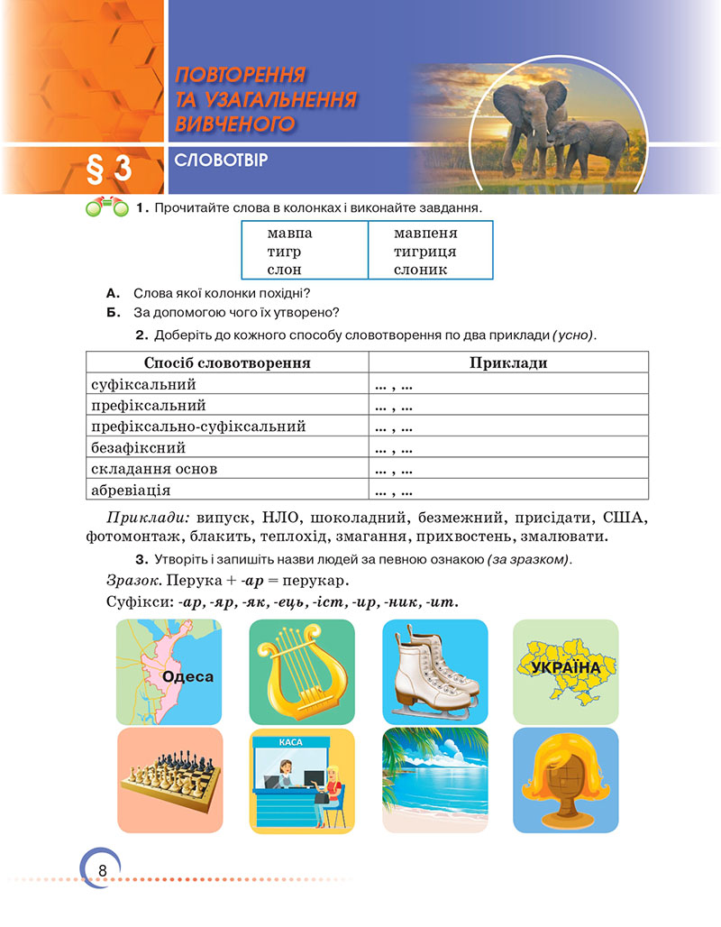 Сторінка 8 - Підручник Українська мова 7 клас Авраменко Тищенко 2024