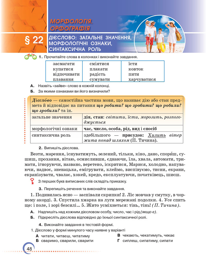 Сторінка 48 - Підручник Українська мова 7 клас Авраменко Тищенко 2024