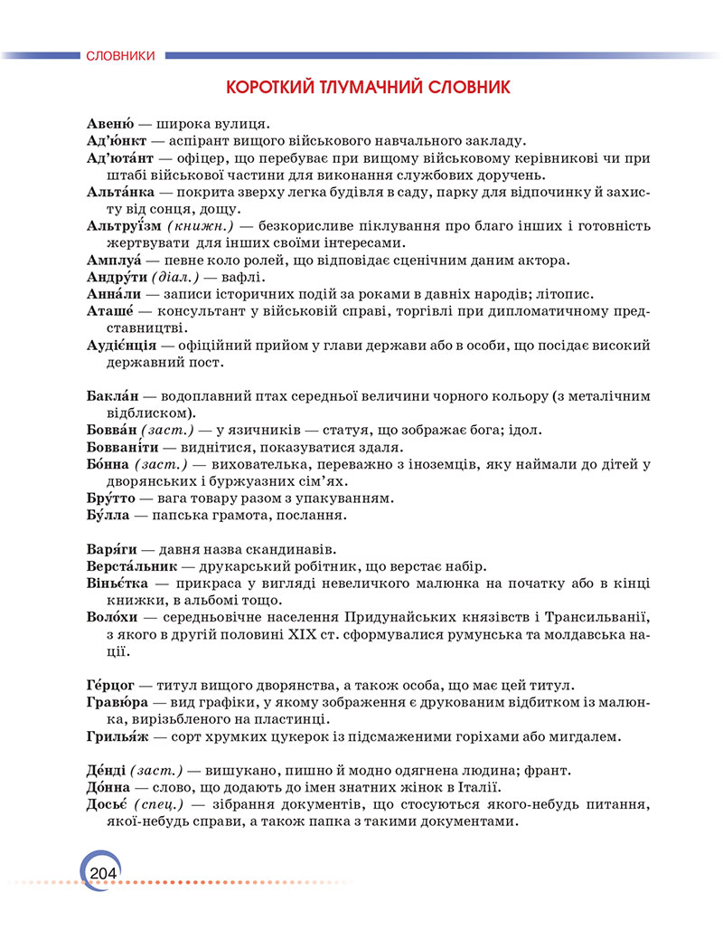 Сторінка 204 - Підручник Українська мова 7 клас Авраменко Тищенко 2024