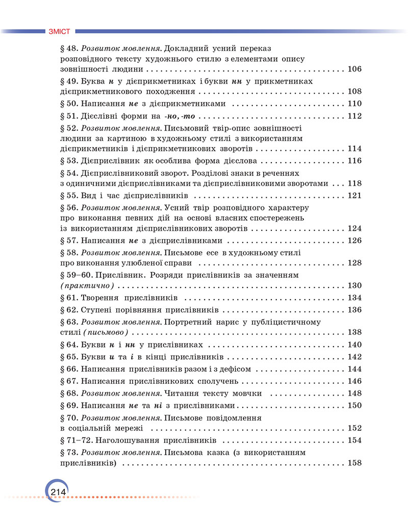 Сторінка 214 - Підручник Українська мова 7 клас Авраменко Тищенко 2024