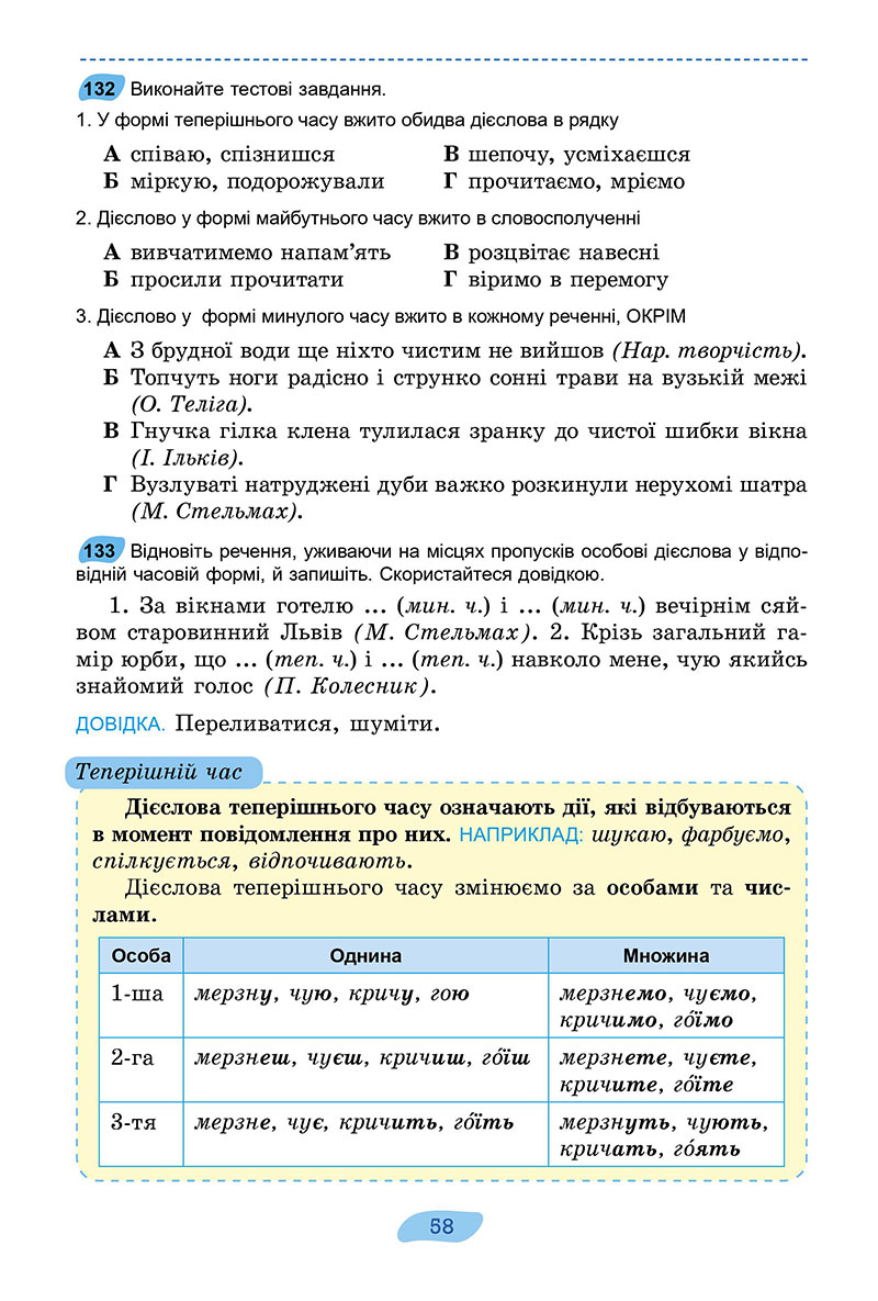 Сторінка 58 - Підручник Українська мова 7 клас Заболотний 2024 - НУШ
