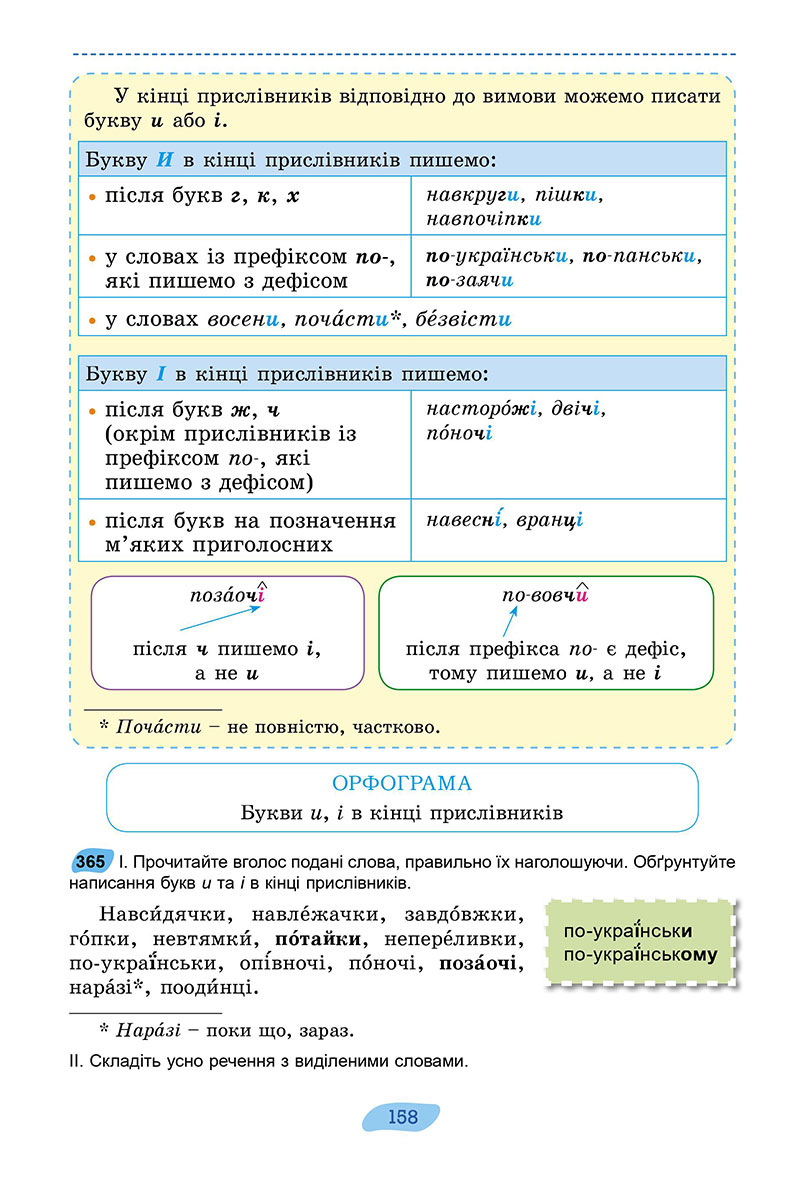 Сторінка 158 - Підручник Українська мова 7 клас Заболотний 2024 - НУШ