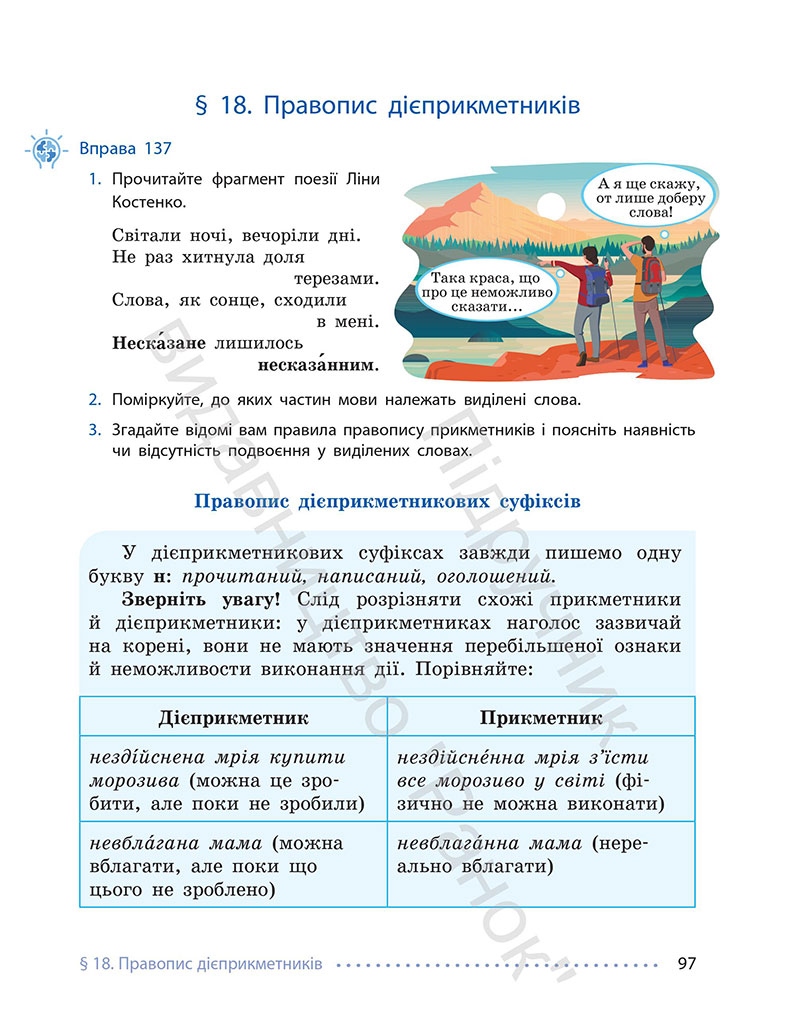 Сторінка 97 - Підручник Українська мова 7 клас Літвінова 2024 - НУШ
