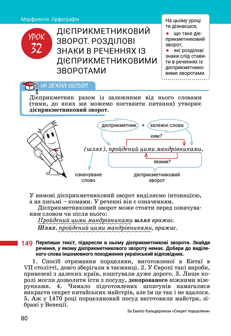 Сторінка 80 - Підручник Українська мова 7 клас Онатій Ткачук 2024