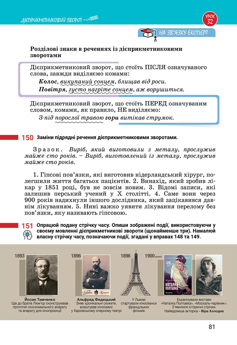 Сторінка 81 - Підручник Українська мова 7 клас Онатій Ткачук 2024
