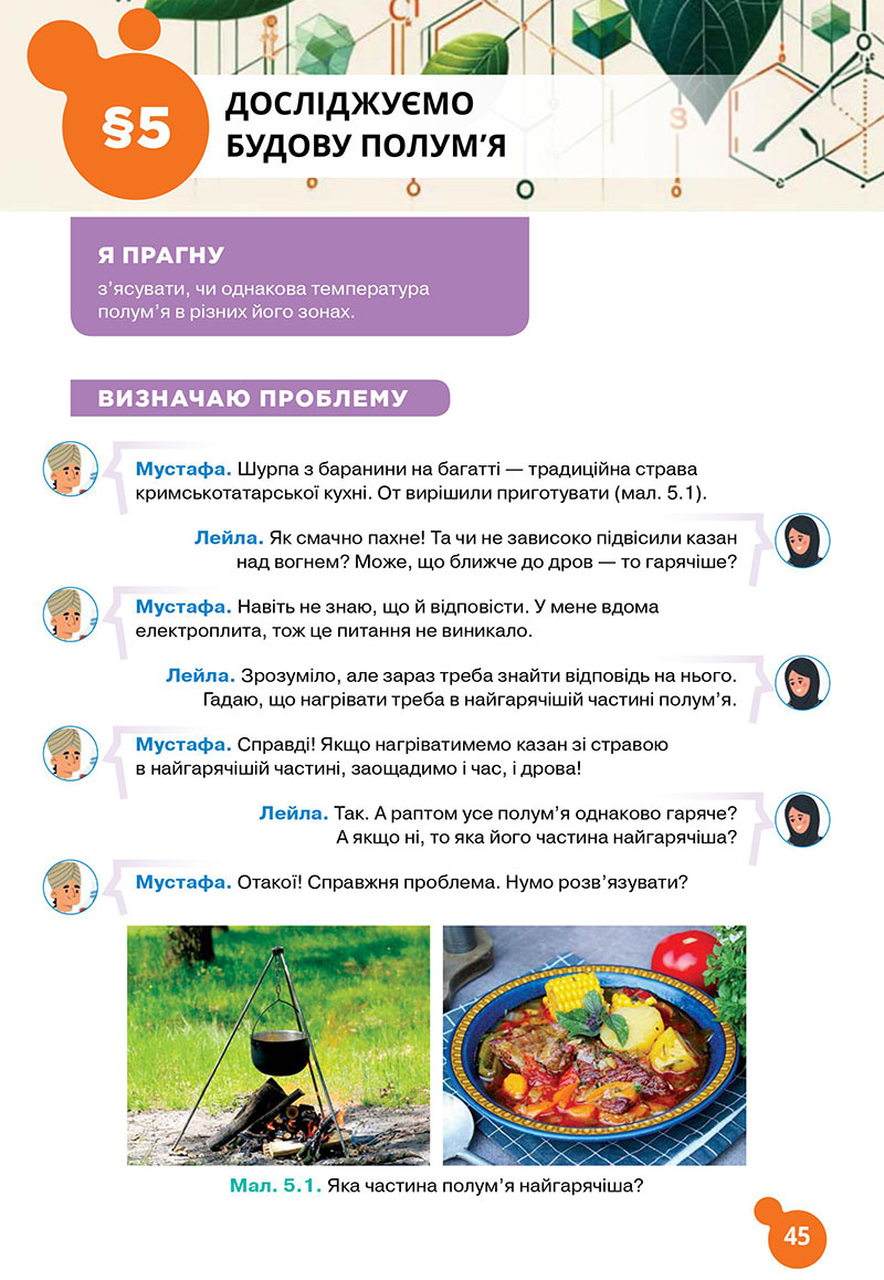Сторінка 45 - Підручник Хімія 7 клас Лашевська 2024 - НУШ