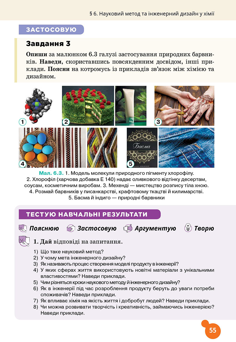 Сторінка 55 - Підручник Хімія 7 клас Лашевська 2024 - НУШ