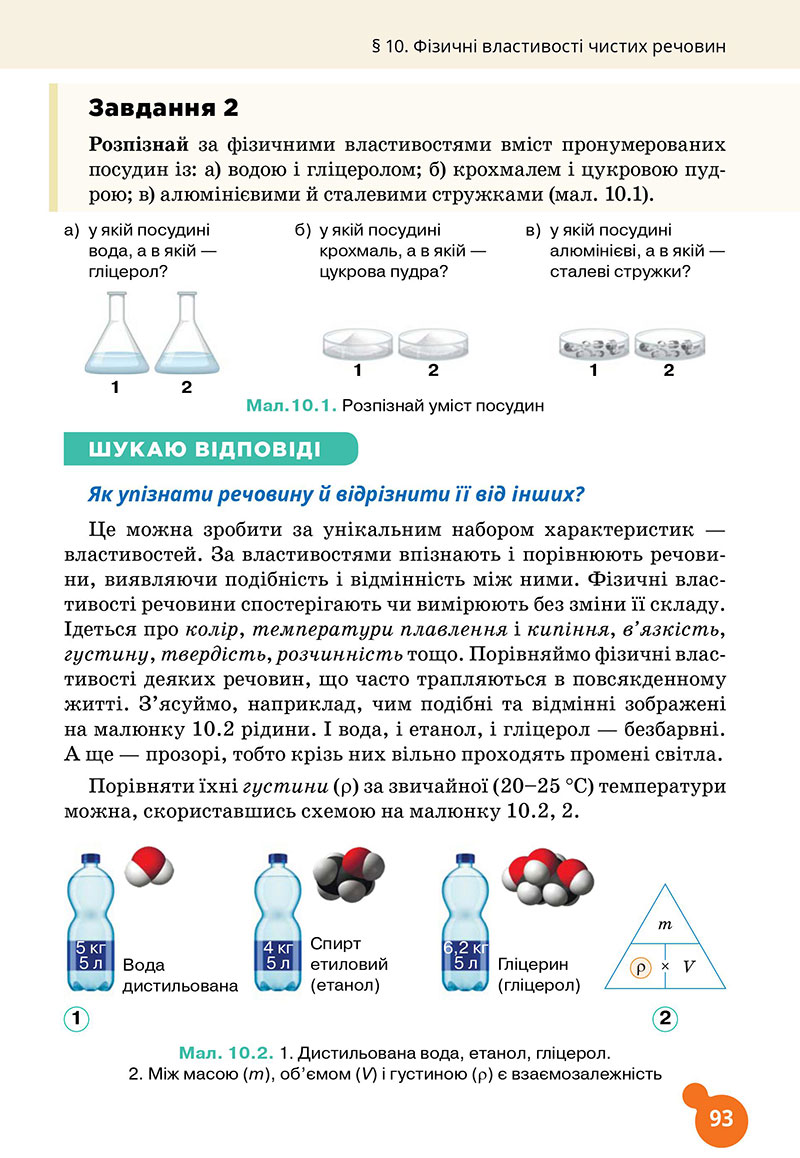 Сторінка 93 - Підручник Хімія 7 клас Лашевська 2024 - НУШ