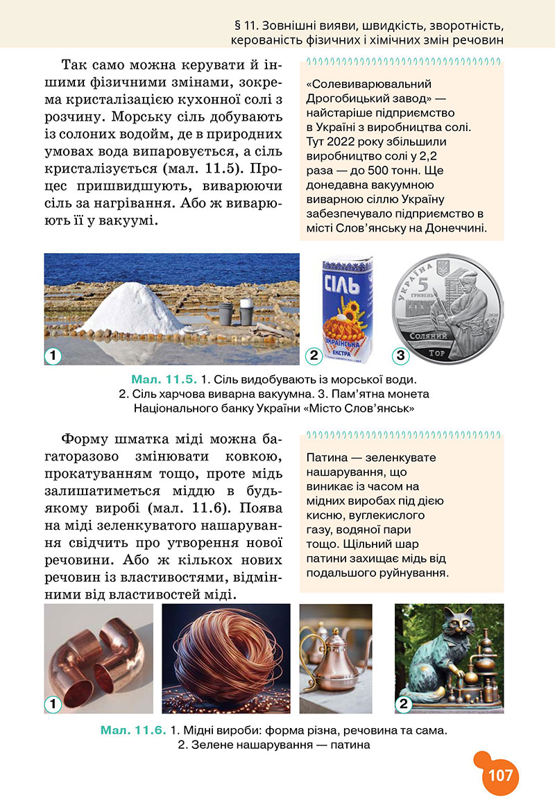 Сторінка 107 - Підручник Хімія 7 клас Лашевська 2024 - НУШ