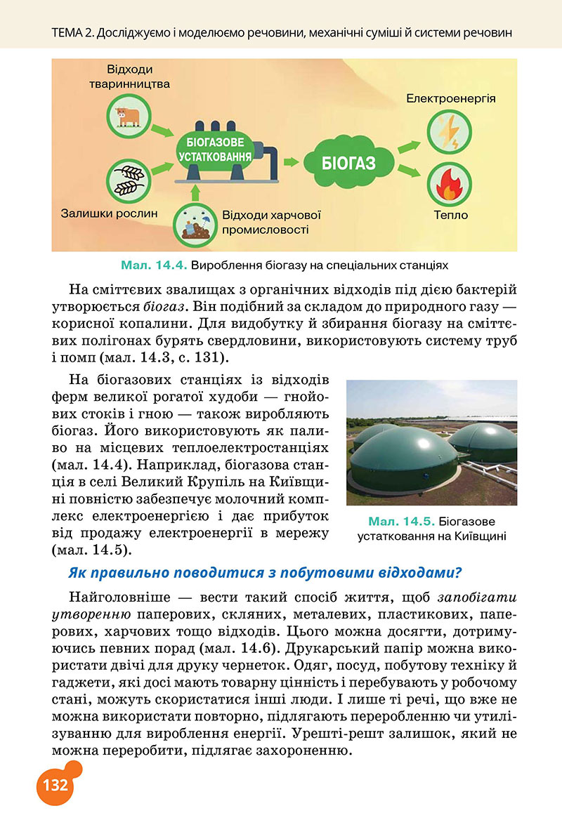 Сторінка 132 - Підручник Хімія 7 клас Лашевська 2024 - НУШ