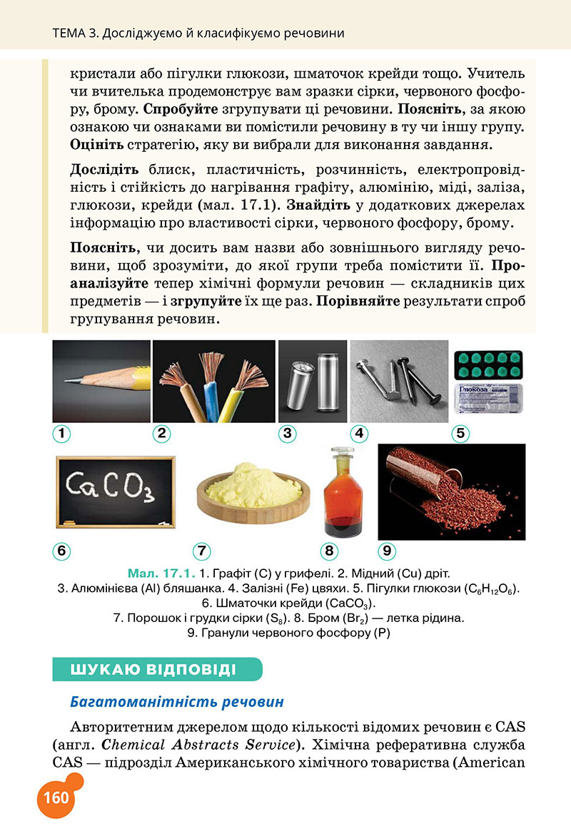 Сторінка 160 - Підручник Хімія 7 клас Лашевська 2024 - НУШ